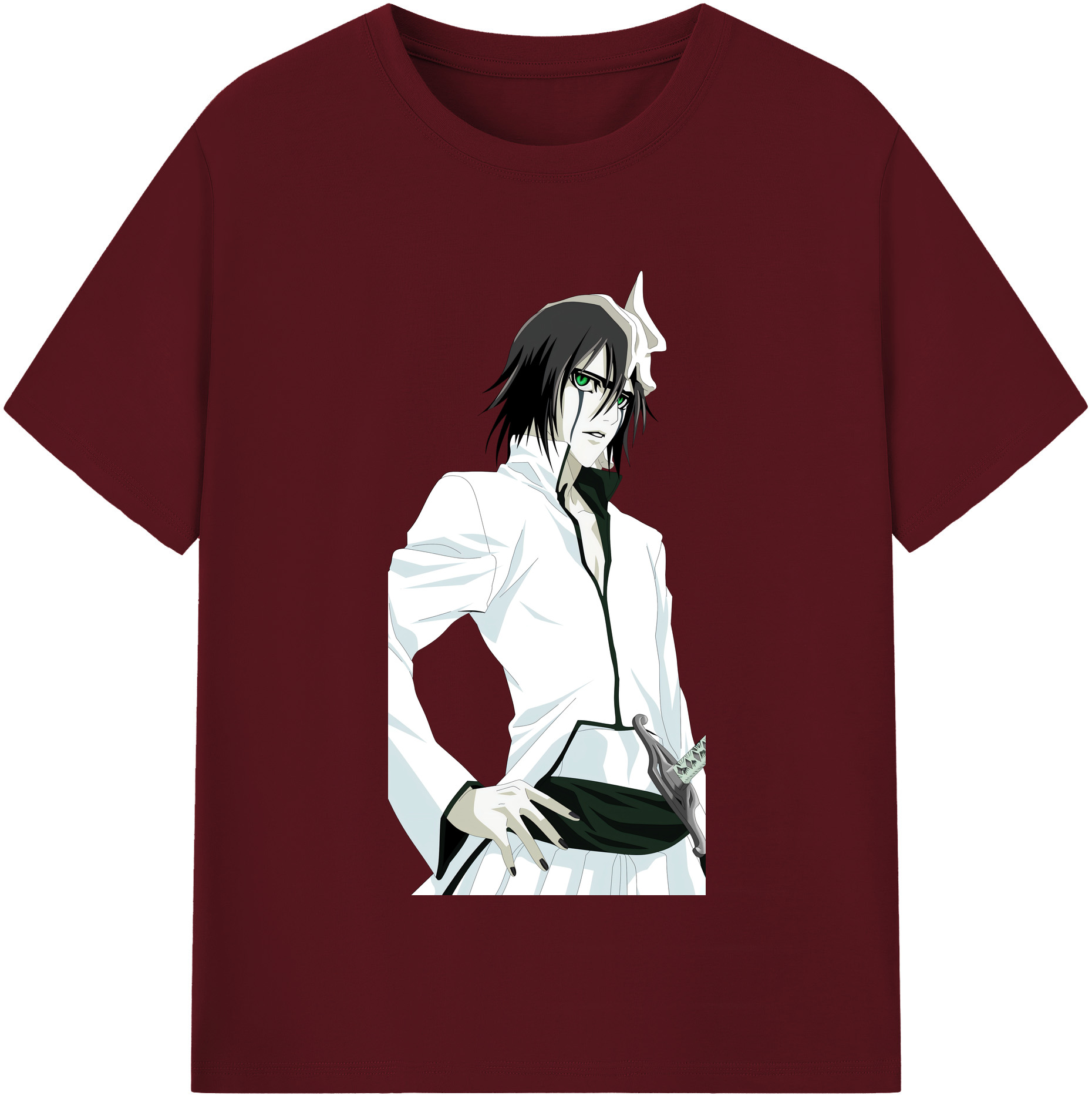（画像用） ブリーチ ウルキオラ·シファー BLEACH Ulquiorra cifer 綿100％半袖Tシャツ（フロントプリント）
